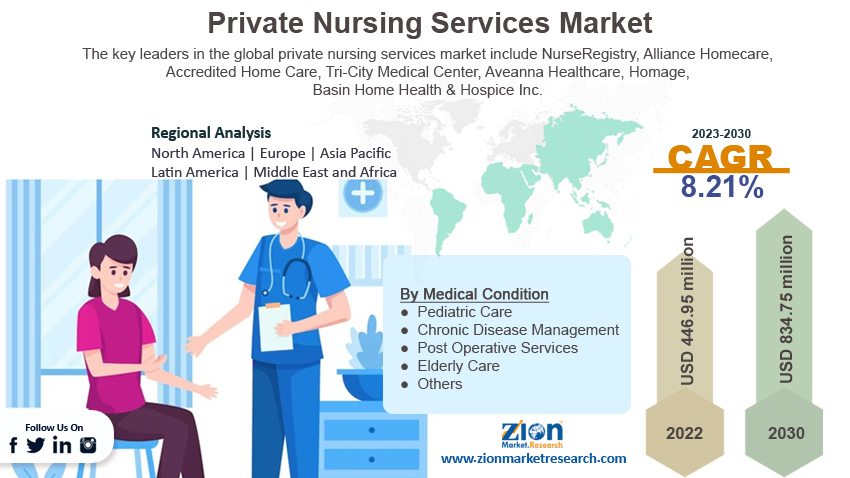 global private nursing services market size