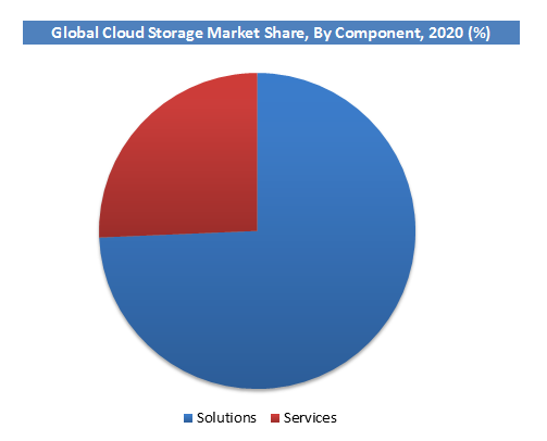 Global Cloud Storage Market Share, By Component