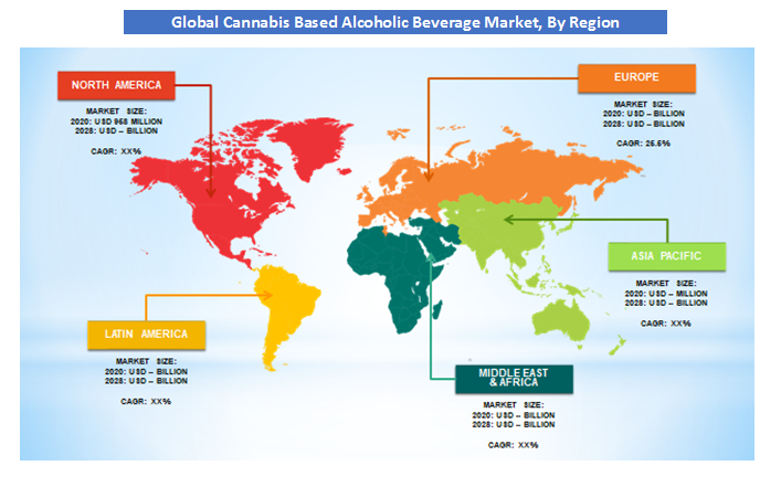 Cannabis-based Alcoholic Beverages Market By Region 